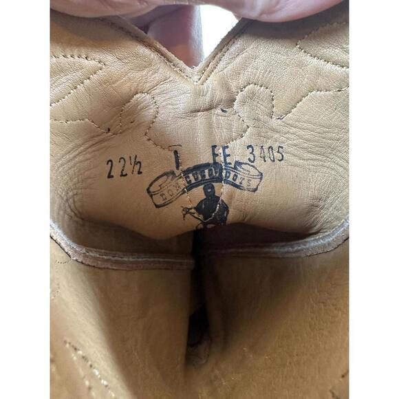 Women’s Sz 22.5 US Sz 6 Don Cuco Mexican Wester Cowboy Leather Boots